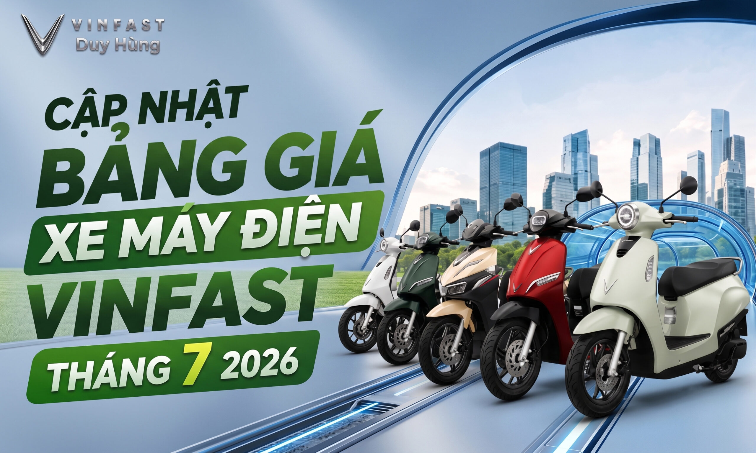 Cập nhật bảng giá xe máy điện VinFast tháng 7/2026