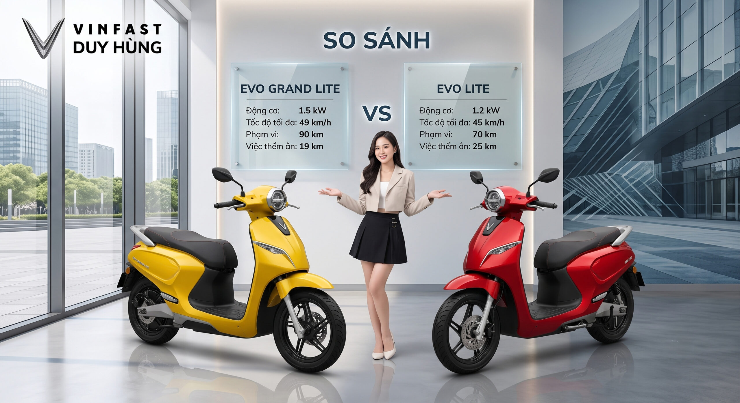 So Sánh VinFast Evo Grand Lite Và Evo Lite Đổi Pin