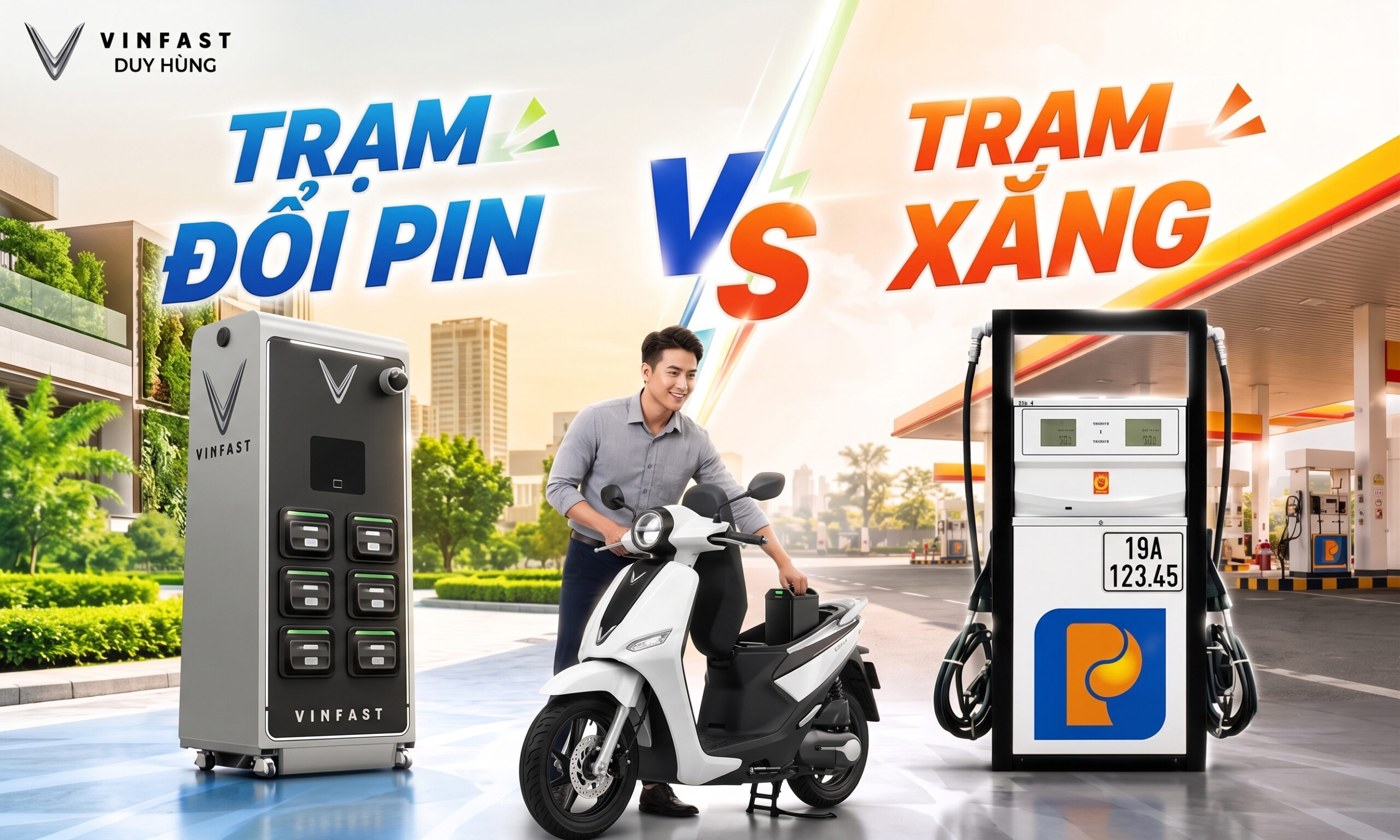 Trạm đổi pin Vinfast có tiện hơn